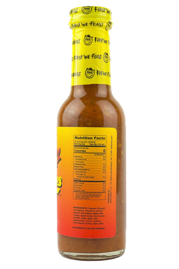 HOT ONES Los Calientes Rojo Hot Sauce, Natural Ingredients, 5 Fl Oz Bottle, Spicy Flavors from Smoked Red Jalapeno and Habanero