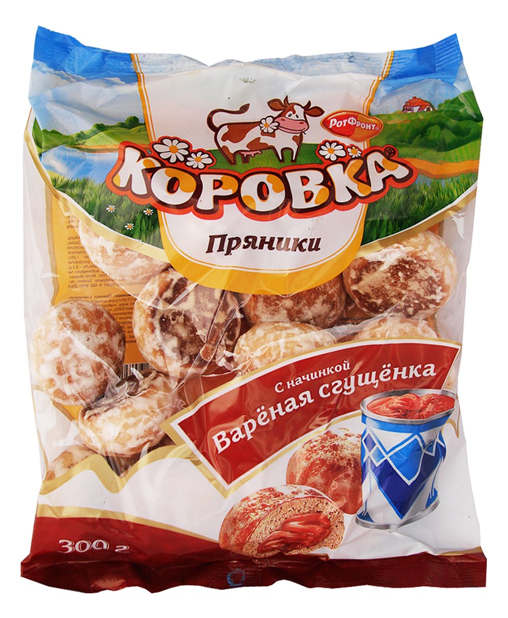 Imported Russian Gingerbread ''Korovka'' with Condensed milk Filling