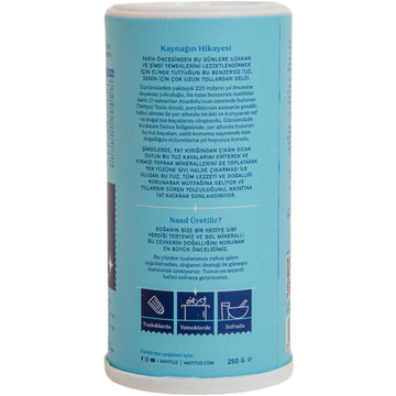 MAYI Ancient Natural Spring Fine Ground Salt Shaker 8.8 oz - Hand-Harvested, Kosher, Microplastic-Free, Mineral-Rich, Chemical-F