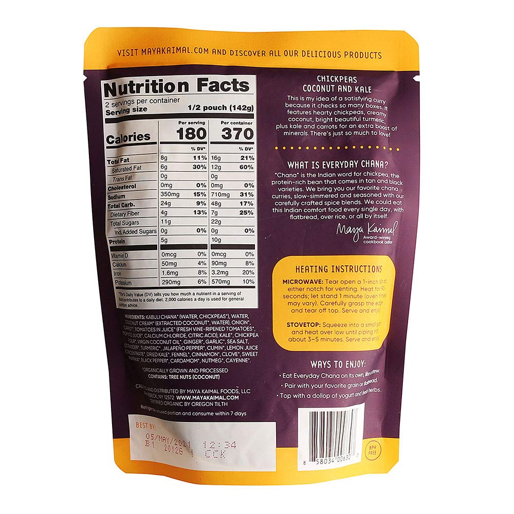 Maya Kaimal Everyday Chana Ccnt Kale 10 OZ