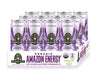 Sambazon Organic Sparkling Energy Drink, Acai Berry Pomegranate, 12 Fl Oz (Pack of 12), Vegan, Non-GMO, Kosher, Natural Caffeine