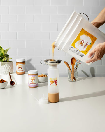 Spread The Love NAKED Organic Peanut Butter (Organic, All Natural, Vegan, Gluten-free, Creamy, Dry-Roasted, No added salt, No ad