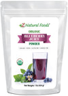 Z Natural Foods Organic Blueberry Juice Powder - Non-GMO, Gluten-Free, Vegan, 16 oz