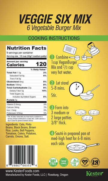 Vegan Burger Vegan Burger (9 Patties) - 10.2 Ounce Pack - Plant-Based Protein