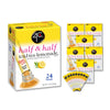 4C Powder Drink Mix Packets, Half & Half 6 Pack, 24 Count, Singles Stix On The Go, Refreshing Sugar Free Water Flavorings