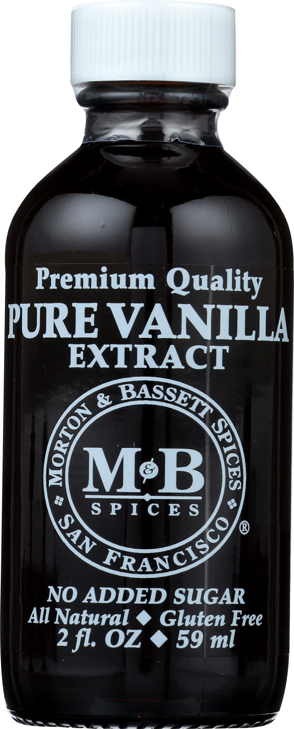 & Bassett Pure Vanilla Extract 2 Fl Oz - Non-Gmo Salt-Free Ideal For Baking & Desserts