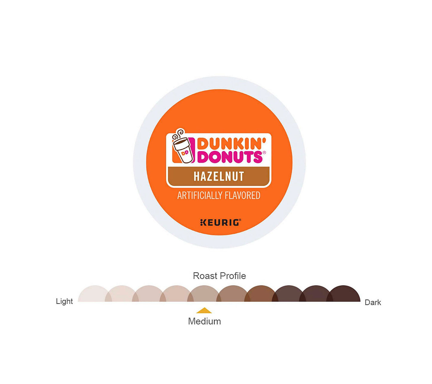 Dunkin' Hazelnut Coffee 16 Count K-Cup Pods (Packaging May Vary)