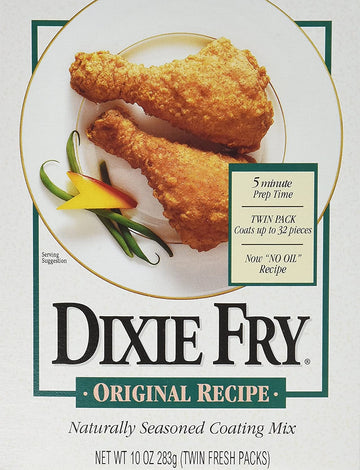 Dixie Fry Original Recipe Coating Mix, Naturally Seasoned, 10 oz (3 Pack)