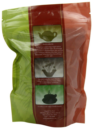 English Tea Store Loose Leaf, Lemon Green Tea Pouches, 4 Ounce