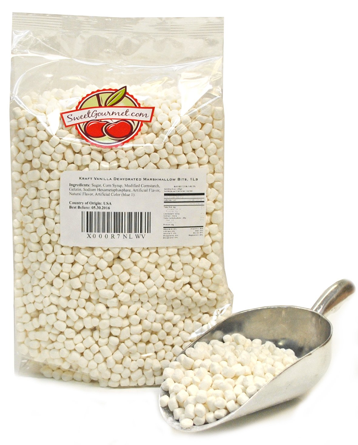 SweetGourmet Vanilla Dehydrated Marshmallow Bits, Charms Cereal Marshmallows 1.5 Pound