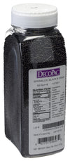 DecoPac Black Sprinkles | Extra Large 26oz Pack | Cake Sprinkle Mix, Fancy Sprinkles For Cake Decorating, Handheld Container, Ca