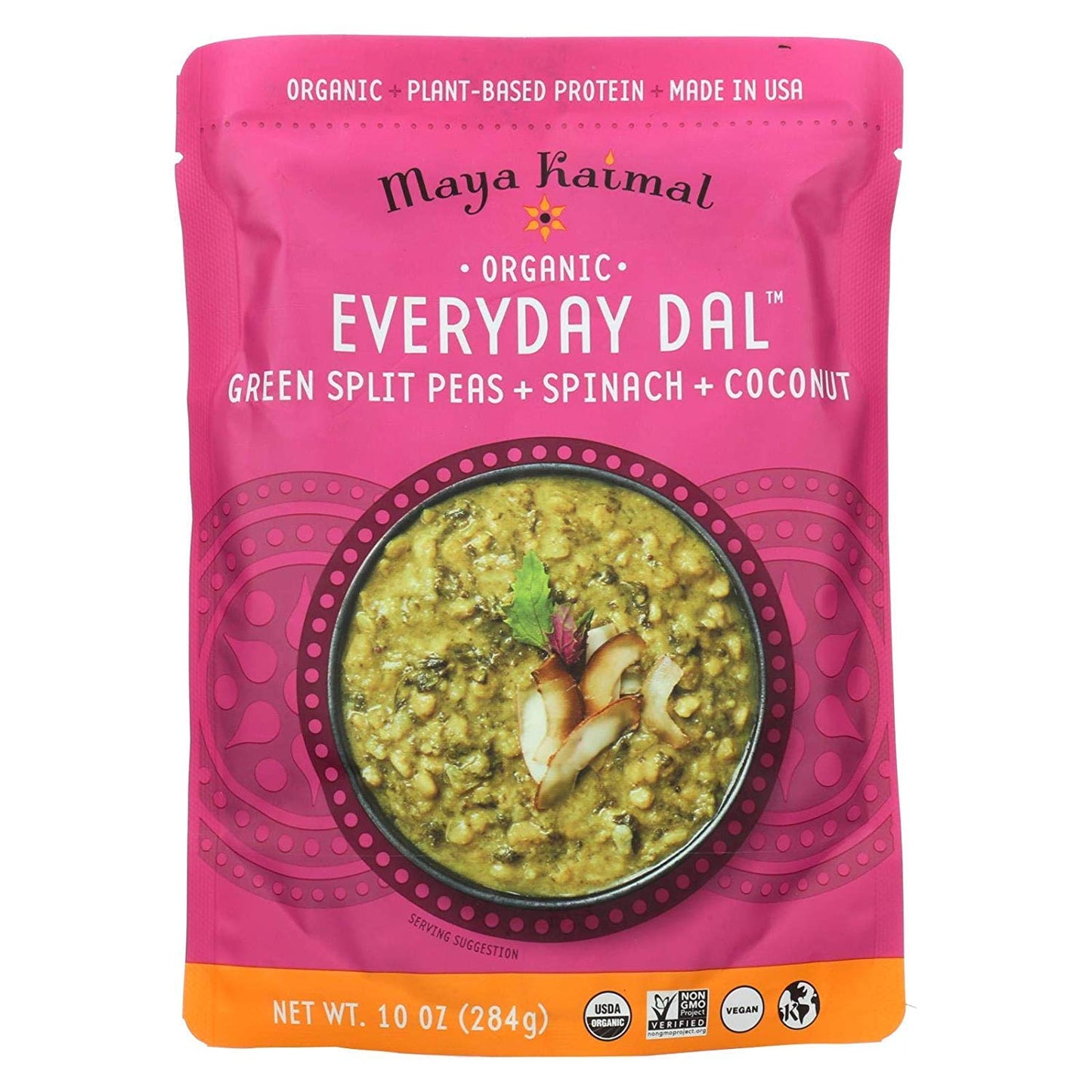Maya Kaimal, Dal, Og2, Splt Peas, Spn, Ccn, Pack Of 6, Size 10 Oz - No Artificial Ingredients Gmo Free Kosher 95%+ Organic