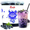 Fanale Blueberry Popping Boba Pearls, Vegan, Non GMO, Gluten Free, Fat Free, Perfect for Bubble Tea, Smoothies, Ice Cream, Desse