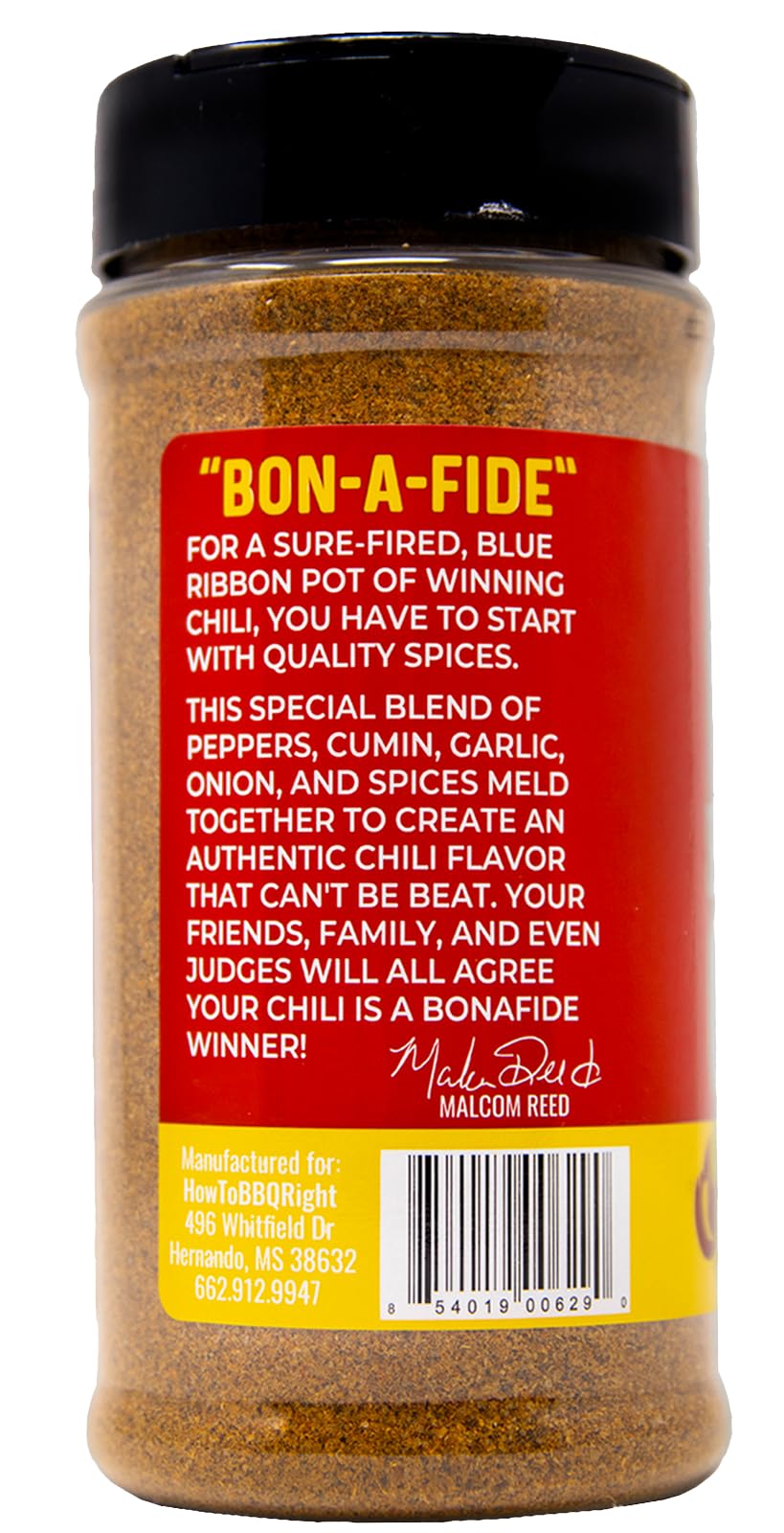 Malcom'S Bonafide Chili Seasoning Mix | Championship Original Seasoning Kit | Perfect Blend Of Gourment Spices For Meat, Vegan,