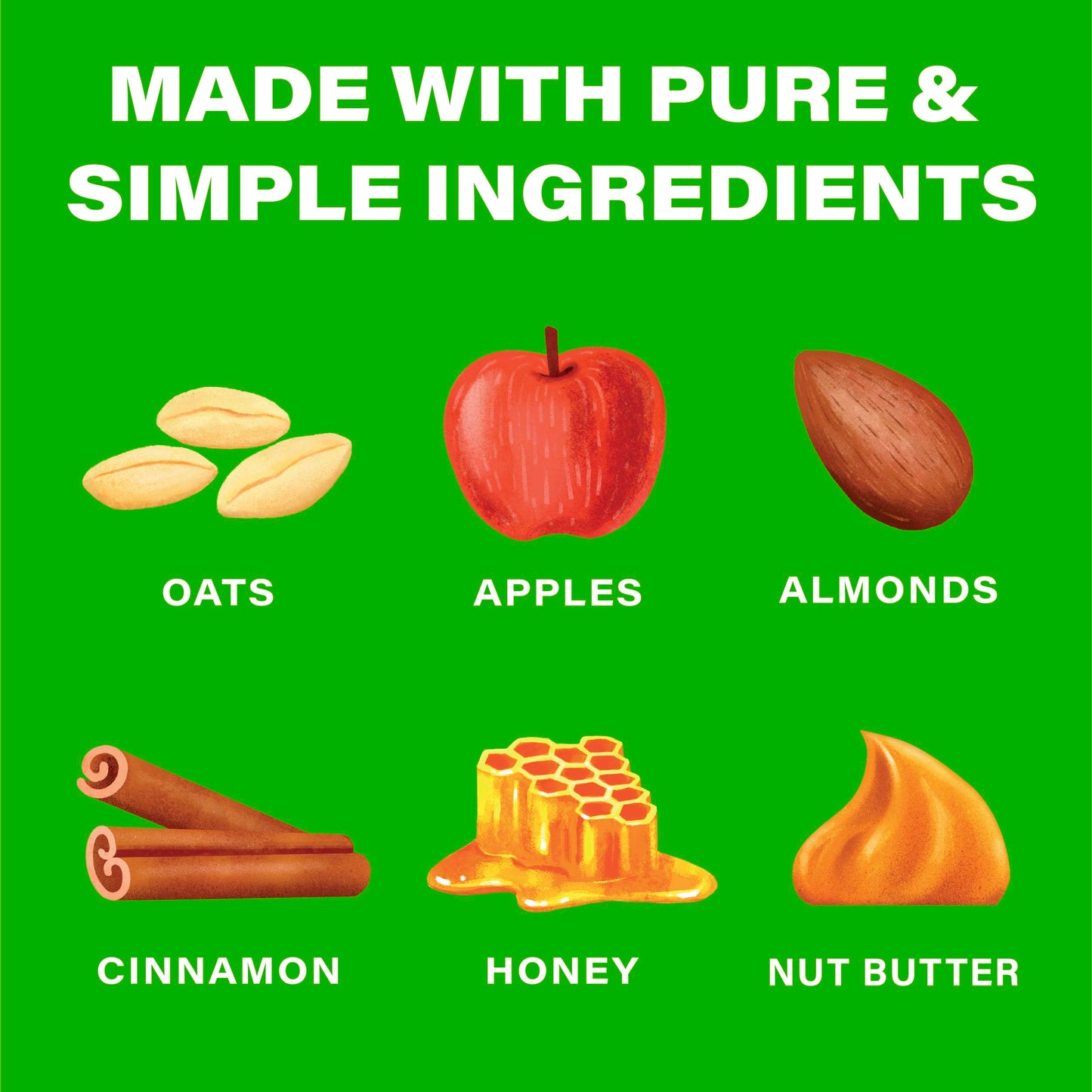 Over Easy Granola Breakfast Bars - Apple Cinnamon - Gluten Free, Dairy Free, Soy Free - 12 Count