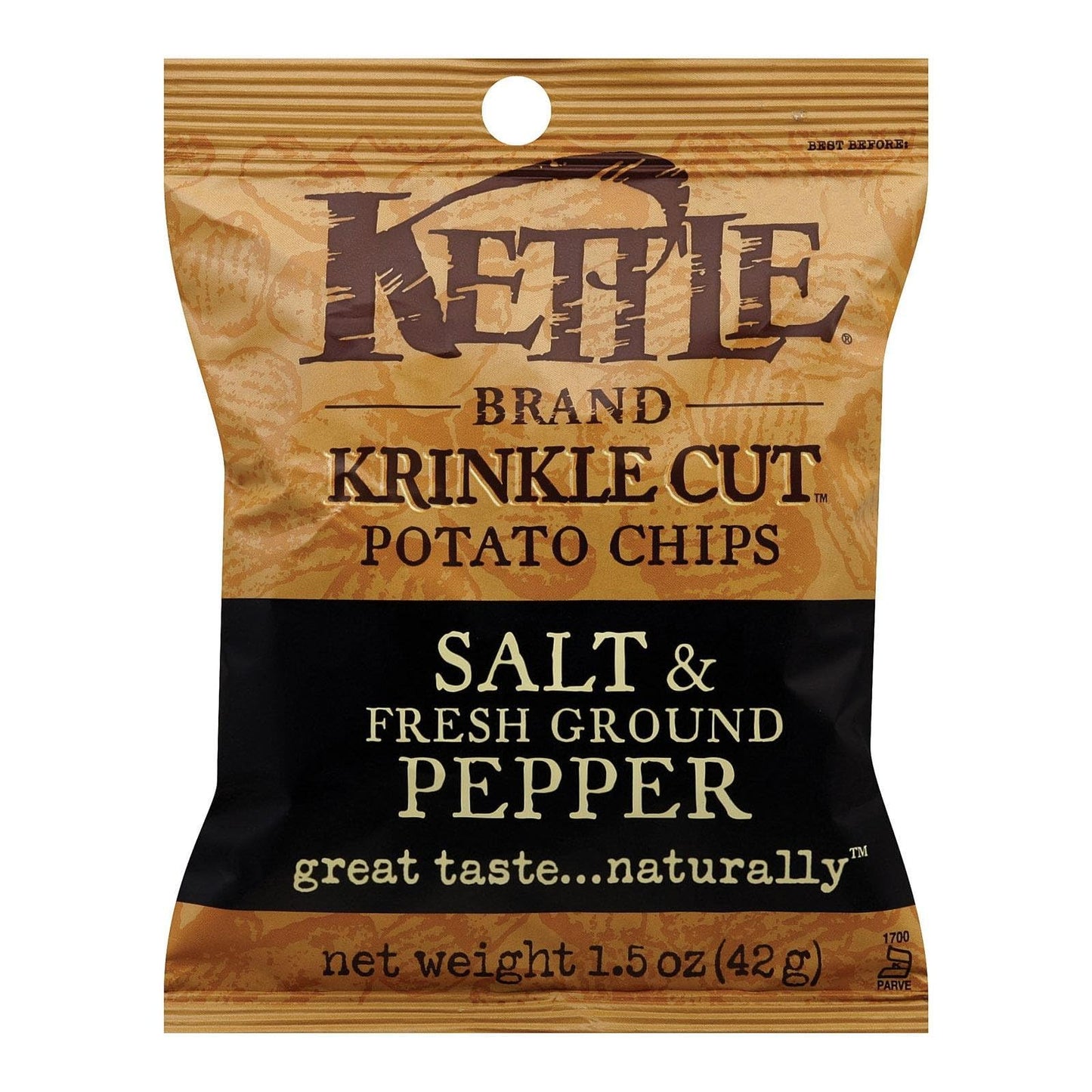Kettle Foods Chip Pto Seaslt & Pepper 1.5 oz (Pack of 24)