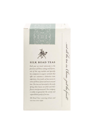 Silk Road Teas, Organic Jasmine Silver Tip Tea, Organic Green Tea, Floral Aroma, Invigorating & Savory Flavors, 15 Non-Gmo Biodegradable Tea Bags