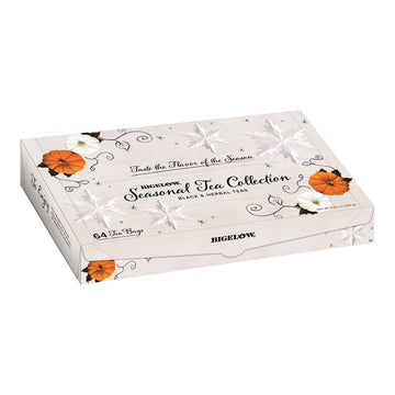 Bigelow Tea Seasonal Collection, Variety Gift Box Sampler, 64 Tea Bags, (Pack of 1)