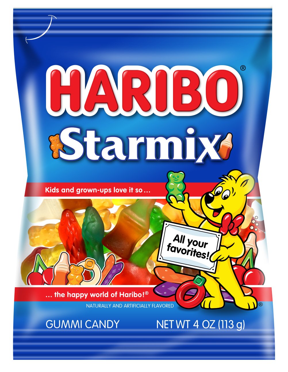 Haribo Gummi Candy, Starmix 4 Oz. Bag (Pack Of 12)