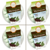 4 Pack Krunchy Melts Original Meringue Cookies | Mint Chocolate Chip Flavor 4-Pack | Only 90 Calories Per Serving | Low Fat, Glu