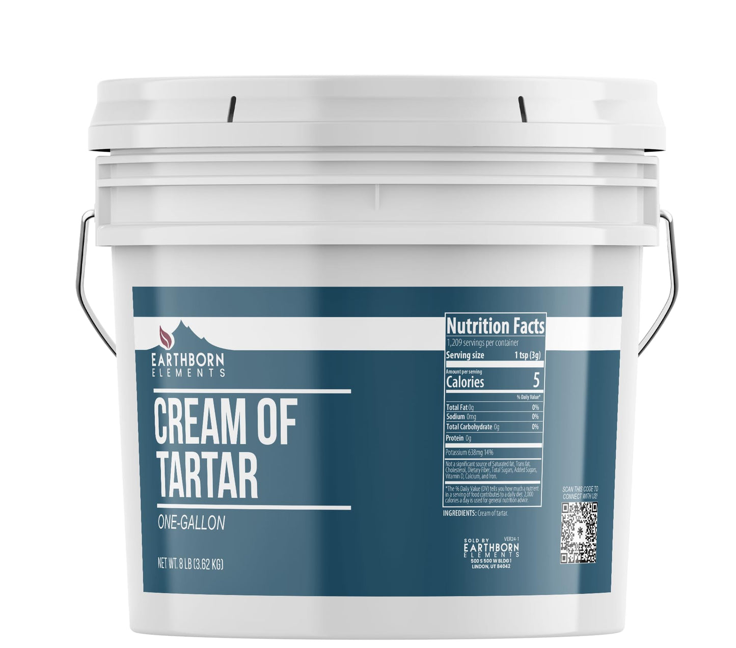 Earthborn Elements Cream Of Tartar (1 Gallon), Baking Ingredient, Non Gmo