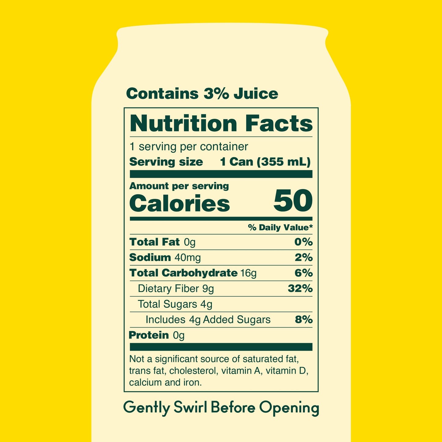 OLIPOP Prebiotic Soda Pop, Banana Cream, A New Kind of Soda Packed with Prebiotics, Fiber, and Botanicals, Gluten Free, Vegan, G