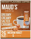 Maud'S Salted Caramel Instant Coffee Packets Single Serve, 26 Ct | Dreamy Creamy Flavored Coffee | 100% Arabica Medum Roast Coff