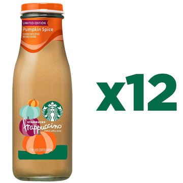 Starbucks Frappuccino Coffee Drink, Pumpkin Spice, 13.7 fl oz Bottles, 12 Pack