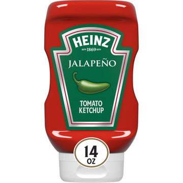 Heinz Jalapeno Tomato Ketchup Blended With Real Jalapeno 14 Ounce (Pack Of 6)