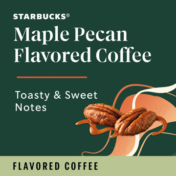 Starbucks Coffee K-Cup Pods, Maple Pecan Flavored Coffee, Naturally Flavored, 100% Arabica, 1 Box (10 Pods)