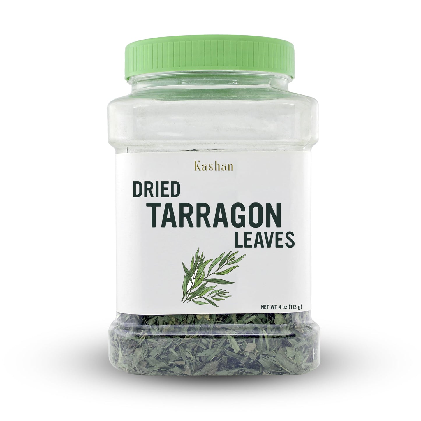 Kashan Dried Tarragon Leaves, Great Aromatic Seasoning For Food Flavoring, Salad, Soups And Meat, Garnish, Vegetarian 4Oz (113G)