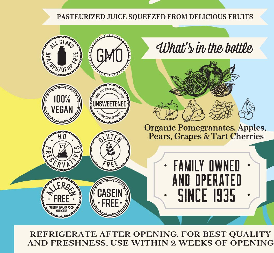 Lakewood Organic Pomegranate Blend 32 Fl Oz (Pack Of 6)