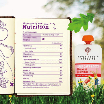 Pumpkin Tree Super Oats & Seeds, Banana & Strawberry Flavor, 4 Ounce (Pack of 10) - Healthy Snack for Kids & Adults