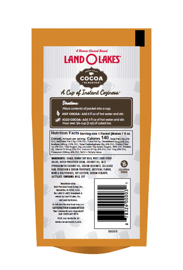 Land O Lakes Classics, Caramel & Chocolate Hot Cocoa Mix, 1.25 Oz, Pack Of 36