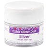 DecoPac Edible Glitter Dust | Silver | Edible Sparkle Powder For Cake Decorating, Cakes, Cupcakes, Cookies, and Donuts - 4g