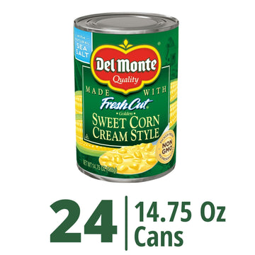 Del Monte Cream Style Corn, 8.25 oz (Pack of 12) - Yellow, Sweet Corn for Soups, Sides & Recipes