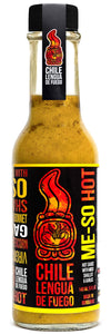 Chile Lengua de Fuego ME-SO HOT Exotics Hot Sauce, Scotch Bonnet & White Miso, Medium Heat, 5 oz, Pack of 1