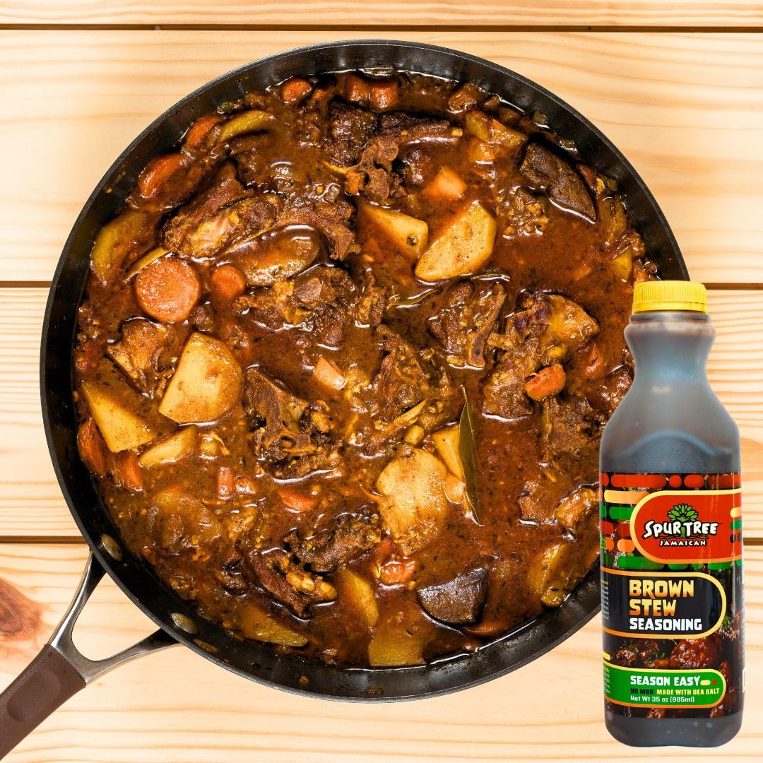 Spur Tree Beef Stew Seasoning - Jamaican Brown Stew Seasoning With All-Natural And Fresh Ingredients - Organic Beef Stew Seasoni
