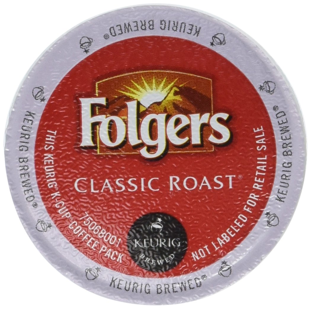 Folgers Classic Roast Coffee K-Cups, 36 Count, Single Serve Pods, Ideal for Keurig Coffee Makers
