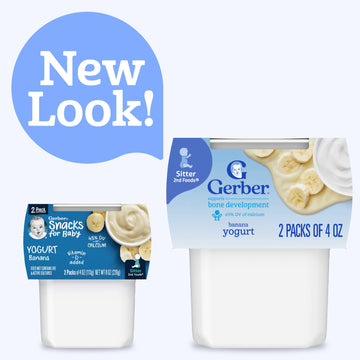 Gerber Baby Food, Yogurt Blends Snack, Banana, 2Nd Foods, Baby Snacks, Baby Yogurt, Baby Food Stage 2, No Artificial Flavors Or