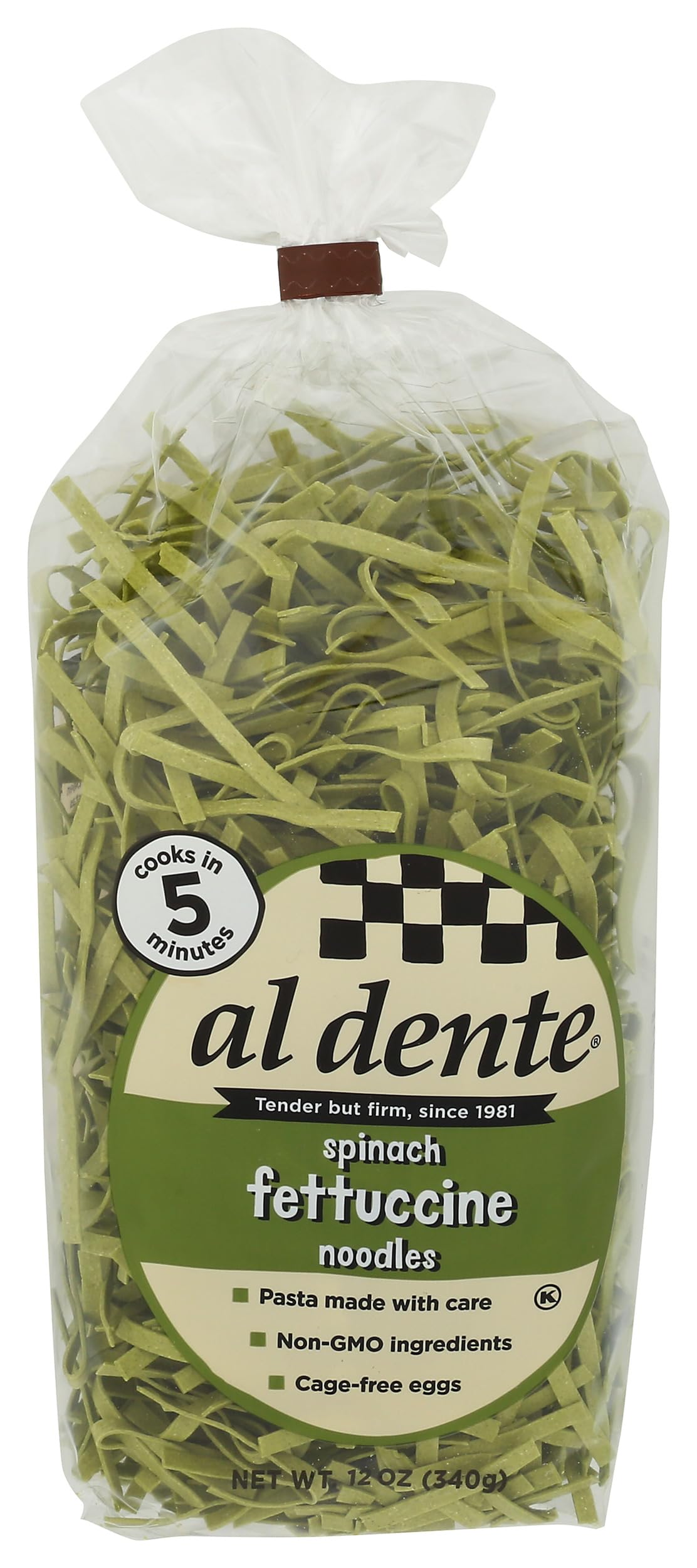 Al Dente Spinach Fettuccine, 12 Oz