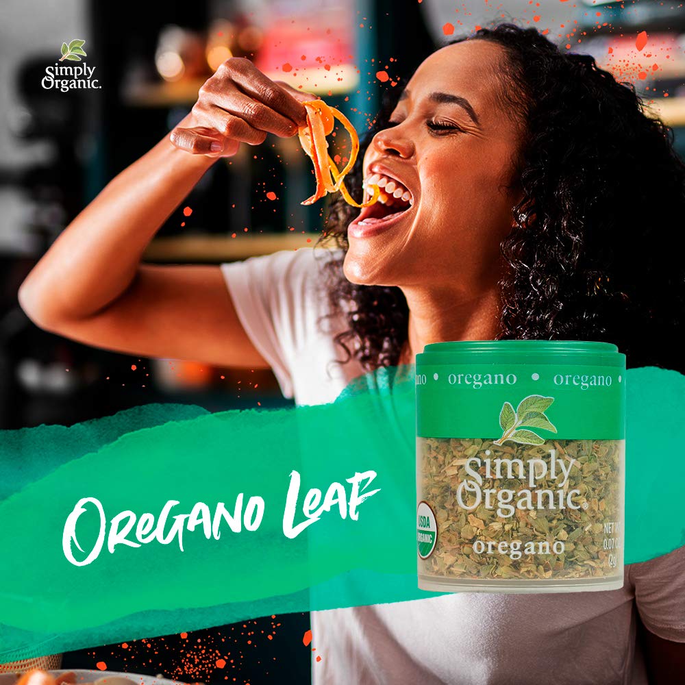 Simply Organic Oregano Leaf, Cut & Sifted, Certified Organic | 0.07 oz | Origanum onites