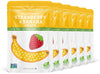 Nature'S Turn Freeze-Dried Fruit Snacks, Strawberry Banana Crisps, Pack Of 6 (1.2 Oz Each)