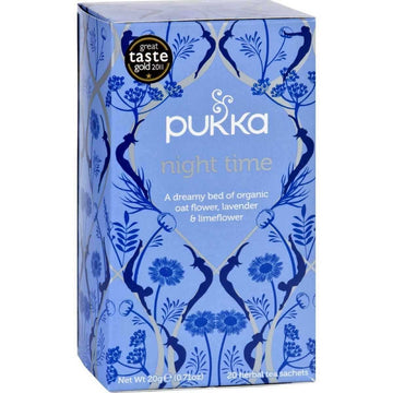 Pukka Organic Night Time Tea - 20 Bags Per Pack - 6 Packs Per Case.