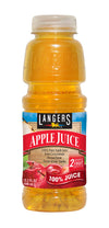 Langers 100% Apple Juice, 15.2 oz (Pack of 12)