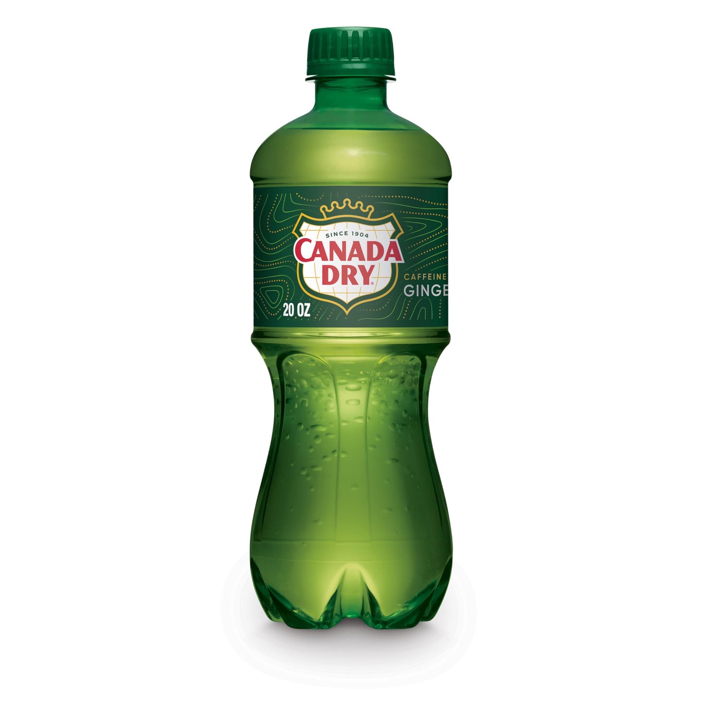 Canada Dry Ginger Ale 20 Oz Bottle, 24 Count, Refreshing Soft Drink, No Color Added, Model 6134662