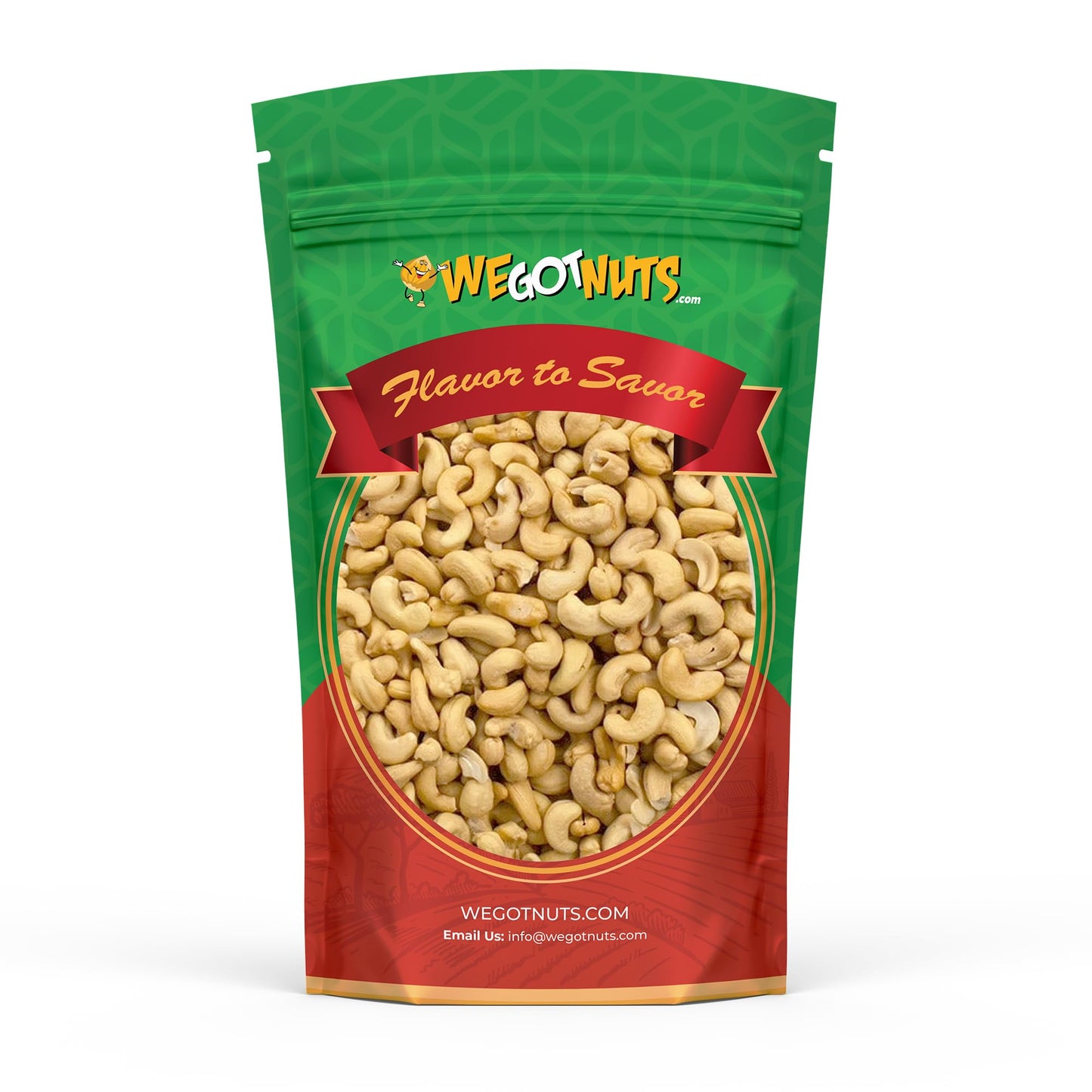 Raw Whole Unsalted Cashews - enhanced Quality Kosher Raw Cashews By We Got Nuts - Oil-Free Natural Healthy & Diet-Friendly Snack - Gourmet Savory Flavor - Air-Tight Resealable Bag Package - 4 lbs