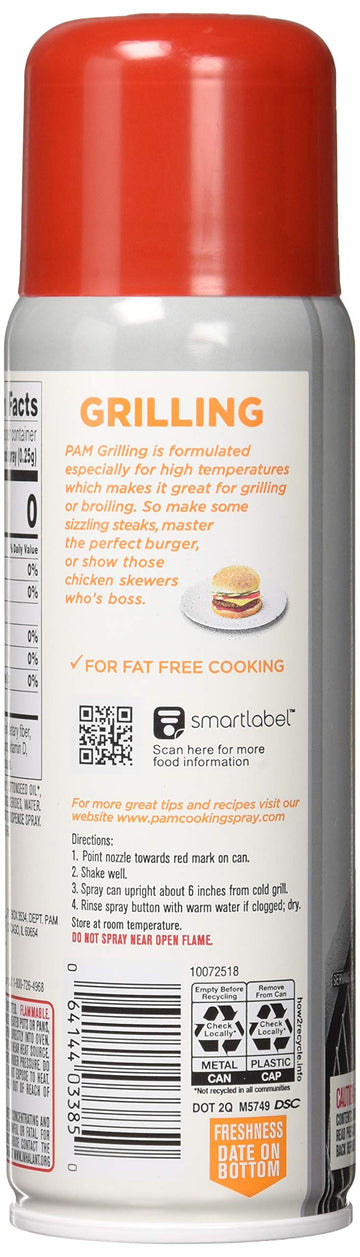 Pam Grilling No-Stick Cooking Spray - 5 Oz - 2 Pk