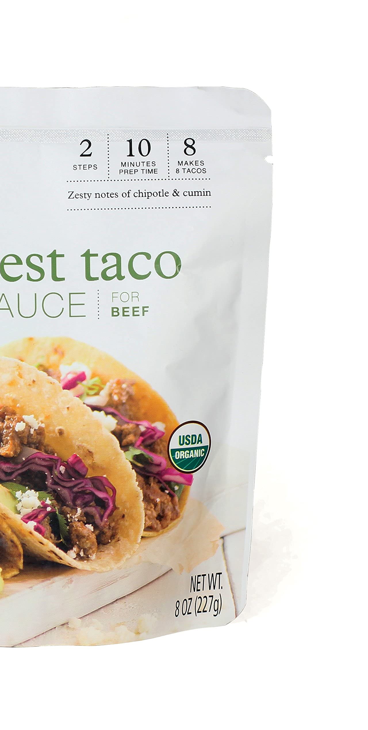 Simply Organic Southwest Taco Simmer Sauce, 8 Ounce Pouch, Bold Flavor, For Beef, Pork Or Chicken Tacos (Pack Of 6)