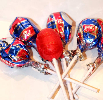 Tutsi Pop La Original Mexican Candy Pops With Cherry Flavor With Tutti Frutti Gum Center, 21.2 Oz